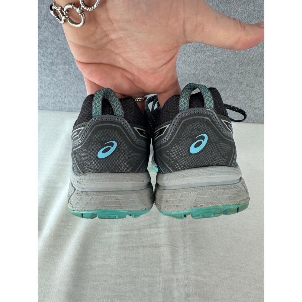 Asics Women's sz 9 Wide Gel Venture 7 Teal & Grey Trail Running Sneaker Hiking - Picture 9 of 12